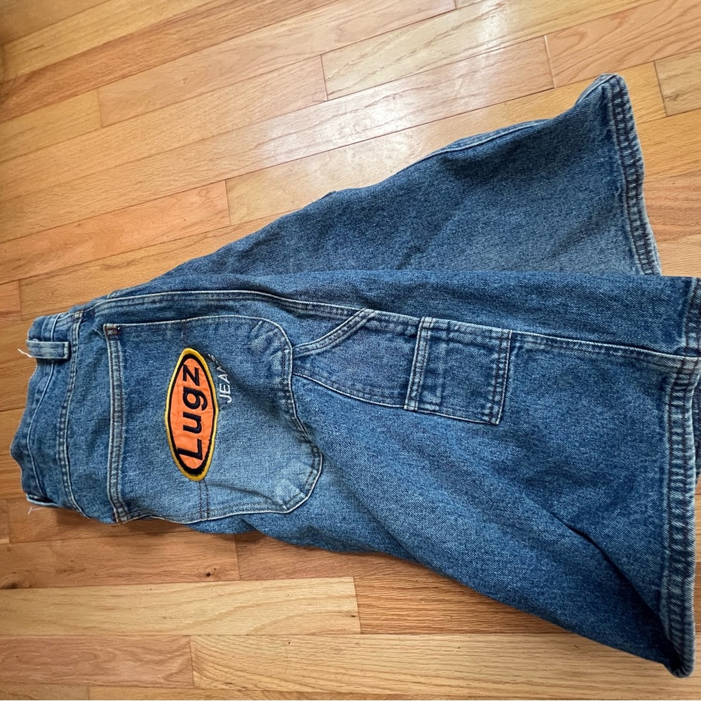 Lugz Denim Jorts with Orange Logo